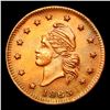 Image 2 : 1863 Turban Liberty F-10/312a Civil War Token 1c Grades unc details RB
