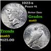 Image 1 : 1923-s Peace Dollar $1 Grades Select Unc