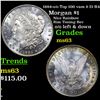Image 1 : 1884-o /o Top 100 vam 6 I3 R4 Morgan Dollar $1 Grades Select Unc