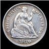 Image 2 : 1870-p Seated Liberty Half Dime 1/2 10c Grades Select AU
