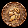 Image 2 : 1863 Liberty Cap F-10-298a Civil War Token 1c Grades vf++