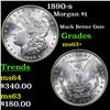 Image 1 : 1890-s Morgan Dollar $1 Grades Select+ Unc