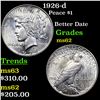 Image 1 : 1926-d Peace Dollar $1 Grades Select Unc