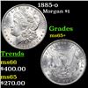 Image 1 : 1885-o Morgan Dollar $1 Grades GEM+ Unc