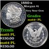 Image 1 : 1880-s Morgan Dollar $1 Grades Choice Unc+ PL