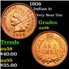 Image 1 : 1906 Indian Cent 1c Grades Choice AU/BU Slider
