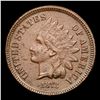 Image 2 : 1873 Open 3 Indian Cent 1c Grades xf details