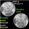 Image 1 : 1897-p Morgan Dollar $1 Grades Choice Unc