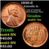 Image 1 : 1930-d Lincoln Cent 1c Grades Select+ Unc BN