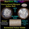 Image 1 : ***Auction Highlight*** 1879 & CC Uncirculated Morgan Dollar Shotgun Roll (fc)