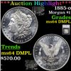 Image 1 : ***Auction Highlight*** 1885-o Morgan Dollar $1 Graded ms64 DMPL By SEGS (fc)