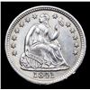 Image 2 : ***Auction Highlight*** 1841-p Seated Liberty Half Dime 1/2 10c Graded Choice Unc By USCG (fc)