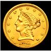 Image 2 : ***Auction Highlight*** 1861-p Gold Liberty Quarter Eagle $2 1/2 Graded Select+ Unc By USCG (fc)