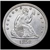 Image 2 : ***Auction Highlight*** 1858-p Seated Liberty Quarter 25c Graded Select+ Unc By USCG (fc)