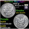 Image 1 : ***Auction Highlight*** 1901-p Morgan Dollar $1 Graded Unc Details By USCG (fc)