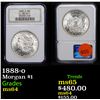 Image 1 : NGC 1888-o Morgan Dollar $1 Graded ms64 By NGC
