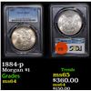 Image 1 : PCGS 1884-p Morgan Dollar $1 Graded ms64 By PCGS