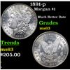 Image 1 : 1891-p Morgan Dollar $1 Grades Select Unc