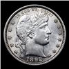 Image 2 : 1892-p Barber Quarter 25c Grades Select Unc