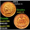 Image 1 : 1904 Indian Cent 1c Grades Select Unc RB