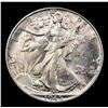 Image 2 : 1945-p Walking Liberty Half Dollar 50c Grades Choice+ Unc
