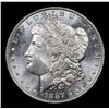 Image 2 : 1887-p Morgan Dollar $1 Grades Select Unc+ PL