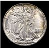 Image 2 : 1939-d Walking Liberty Half Dollar 50c Grades Select Unc