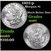 Image 1 : 1902-p Morgan Dollar $1 Grades Select Unc