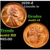 Image 1 : 1929-d Lincoln Cent 1c Grades Select Unc RD