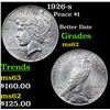 Image 1 : 1926-s Peace Dollar $1 Grades Select Unc