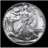 Image 2 : 1942-p Walking Liberty Half Dollar 50c Grades Select Unc