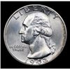 Image 2 : 1943-d Washington Quarter 25c Grades GEM+ Unc