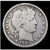 Image 2 : 1893-s Barber Quarter 25c Grades f, fine