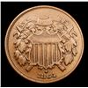 Image 2 : 1864 Two Cent Piece 2c Grades xf