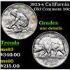 Image 1 : 1925-s California Old Commem Half Dollar 50c Grades Unc Details