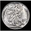 Image 2 : 1938-p Walking Liberty Half Dollar 50c Grades GEM Unc