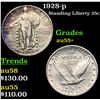Image 1 : 1928-p Standing Liberty Quarter 25c Grades Chouce AU+