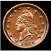 Image 2 : 1863 Turban Liberty F-8-314a Civil War Token 1c Grades vf++