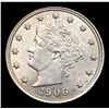 Image 2 : 1906 Liberty Nickel 5c Grades Select Unc