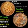 Image 1 : 1909 Indian Cent 1c Grades Select+ Unc BN
