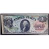 Image 2 : ***Auction Highlight*** **Star Note** 1869 $1 Large Size Legal Tender Note "Rainbow Note" FR-18 Grad