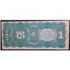 Image 3 : ***Auction Highlight*** **Star Note** 1869 $1 Large Size Legal Tender Note "Rainbow Note" FR-18 Grad