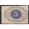 Image 3 : 1862 US Fractional Currency 5c First Issue fr-1230 Thomas Jefferson W/ Monigram Grades Select CU