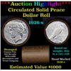 Image 1 : ***Auction Highlight*** Full solid Date 1926-s Peace silver dollar roll, 20 coin (fc)