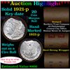 Image 1 : ***Auction Highlight*** Full solid date 1921-p Morgan silver $1 roll, 20 coins (fc)
