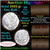 Image 1 : ***Auction Highlight*** Full solid date 1921-p Uncirculated Morgan silver dollar roll, 20 coins (fc)