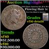 Image 1 : *HIGHLIGHT OF ENTIRE AUCTION** 1793 Chain America S-3, B-4, R-3 Flowing Hair 1c vf30 details By SEGS