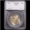 Image 4 : *HIGHLIGHT OF NIGHT* 1925-s California NEAR TOP POP Old Commem Half Dollar 50c Graded ms68 By SEGS (