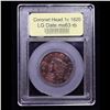 Image 4 : ***Auction Highlight*** 1820 LG Date Coronet Head Large Cent 1c Graded Select Unc RB By USCG (fc)