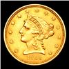 Image 2 : ***Auction Highlight*** 1861 New Rev Gold Liberty Quarter Eagle $2 1/2 Graded Select Unc By USCG (fc